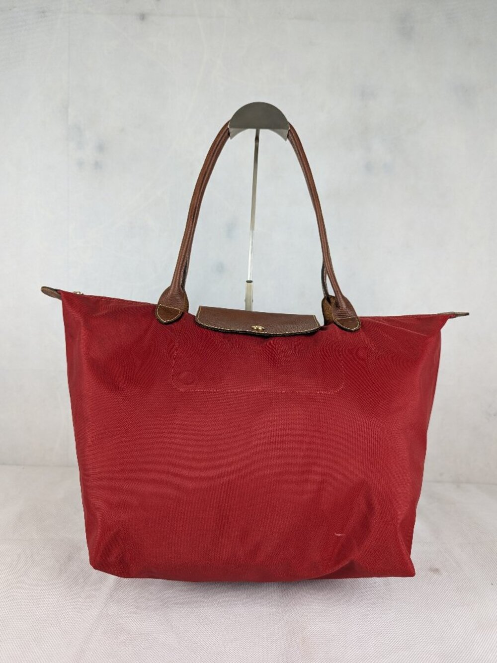 AUTHENTIC Longchamp Le Pliage Nylon Tote Red Bag | Pre-Owned Great Condition